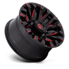 Fuel Wheels D82918901750 - Aluminum Wheels 18X9 Quake D829 8 On 170 Gloss Black Milled Red 125.1 Bore 1 Offset Fuel Off Road Wheels