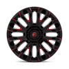 Fuel Wheels D82920008447 - Aluminum Wheels 20X10 Quake D829 6 On 139.7 Gloss Black Milled Red 106.1 Bore -18 Offset Fuel Off Road Wheels
