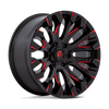 Fuel Wheels D82920908450 - Aluminum Wheels 20X9 Quake D829 6 On 139.7 Gloss Black Milled Red 106.1 Bore 1 Offset Fuel Off Road Wheels