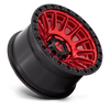 Fuel Wheels D83417858457 - Aluminum Wheels 17X8.5 Cycle D834 6 On 139.7 Candy Red/Black Ring 106.1 Bore 25 Offset Fuel Off Road Wheels