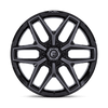 Fuel Wheels FC854BT20906320 - Aluminum Wheels 20X9 Flux 6 FC854BT 6 On 135 Gloss Black Brushed Gray Tint 87.1 Bore 20 Offset Fuel Off Road Wheels
