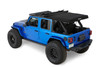 Bestop 54726-35 - Jeep Soft Top Supertop Squareback Soft Top For Jeep 2018-Current Wrangler JL 4 Door Black Diamond
