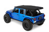 Bestop 54726-35 - Jeep Soft Top Supertop Squareback Soft Top For Jeep 2018-Current Wrangler JL 4 Door Black Diamond