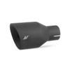 Mishimoto MMEXH-TIP-DW25BK - Clamp-on Double Wall Exhaust Tip 2.5 Inlet Slash Cut