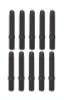 Moroso 38844 - M6-1.00 x 38mm Black Oxide Bullet Nose Stud Kit - 10 Pack