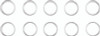 TwinPower 043206 - Twin Power 84-Up Evo BT and XL and M8 Exhaust Gaskets Replaces 65324-83 Tapered 10 Pk