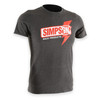 Simpson Safety 4501YL - Simpson Racing Lightning fast shirt Charcoal youth MD