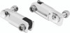 Kuryakyn 8041 - 2-1/4in Stirrup Heel Rest Extenders Chrome
