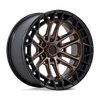 Fuel Wheels FC874ZB20906801 - Fc874 Celsius 20X9 Matte Bronze W/ Matte Black Lip