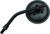 BikeMaster 600803 - 3in Adjustable Round Mirror 10mm - Each - Black