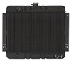 Cold Case Radiators CHN540AB - 62-67 Chevy Nova Automatic Aluminum Radiator Black Night Rider Series