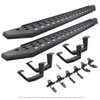 Go Rhino 6943468020PC -   - RB20 Running Boards With Mounting Brackets & 2 Pairs of Drop Steps Kit - Textured Black