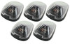 Pacer Performance 20-236C - LED Clear Hi-5 Cab Roof Light Kit, 99-16 Ford Style