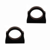 QA1 9039-308 - MOD Series Shock Absorber Reservoir - Flat Panel - Black Anodized Aluminum