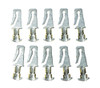 American Autowire 500096 - Spade Terminal - Non-Insulated - 18-14 Gauge Wire - Male - Tin Plated Copper - Set of 10