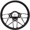 Billet Specialties BC34107 - Steering Wheel 1/2 Wrap 15.5in Redline Black