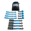 Borne Off-Road BNRTC-TDHD-4BL - Heavy-Duty Ratchet Tie-Down Kit (4-Pack) - Blue