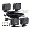 Borne Off-Road BNLT-BR-21-DT4FU - 21+ Bronco Light Pods 4pc Ditch 3x3 Flood Upfit