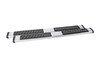 DEE ZEE DZ16422 - Deezee Universal Tubes - 6In Oval - Black Tread Aluminum (CrewCab)