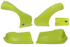 Dominator Racing 2300-FLO-YE - Dominator Late Model Nose Kit Flou Yellow