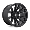 Fuel Wheels D67520907550US - Aluminum Wheels 20X9 Blitz D675 5 On 127 Gloss Black 71.5 Bore 1 Offset Multi Spoke 0 Lip Fuel Off Road Wheels
