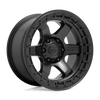Fuel Wheels D75017907550 - Aluminum Wheels 17X9 Block D750 5 On 127 Matte Black/Black Ring 71.5 Bore 1 Offset 6 Spoke Fuel Off Road Wheels