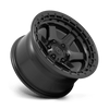 Fuel Wheels D75017907550 - Aluminum Wheels 17X9 Block D750 5 On 127 Matte Black/Black Ring 71.5 Bore 1 Offset 6 Spoke Fuel Off Road Wheels