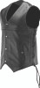 Kuryakyn 094433 - Leather By River Road Old Skool Leather Vest Black - Large