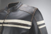 Kuryakyn 094382 - Leather By River Road Hoodlum Vintage Leather Jacket Black - Small