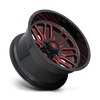 Fuel Wheels D66322208947 - Aluminum Wheels 22X12 Ignite D663 6 On 135 Gloss Black Red Tinted Clear 87.1 Bore -43 Offset Fuel Off Road Wheels