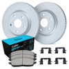 R1 Concepts WDWH1-31012 - Brake Rotor- Carbon Coated with Ceramic Pads & Hdw