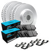 R1 Concepts WDWH2-63038 - Brake Rotor- Carbon Coated with Ceramic Pads & Hdw