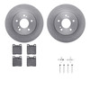 R1 Concepts WFUH1-63300 - Brake Rotor- Blank with Optimum Oe Pads & Hdw