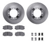 R1 Concepts WFWH1-72059 - E- Line Series Brake Rotor with Ceramic Brake Pads & Hdw