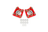 BMR WAK740R - 94-04 Ford Mustang Steel Caster Camber Plates - Red