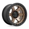Fuel Wheels D75117908945 - Aluminum Wheels 17X9 Block D751 6 On 135 Matte Bronze/Black Ring 87.1 Bore -12 Offset 6 Spoke Fuel Off Road Wheels