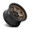 Fuel Wheels D75117908945 - Aluminum Wheels 17X9 Block D751 6 On 135 Matte Bronze/Black Ring 87.1 Bore -12 Offset 6 Spoke Fuel Off Road Wheels