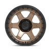 Fuel Wheels D75117908945 - Aluminum Wheels 17X9 Block D751 6 On 135 Matte Bronze/Black Ring 87.1 Bore -12 Offset 6 Spoke Fuel Off Road Wheels