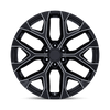 Performance Replicas 177SB-2415824 - 24X10 Gloss Black Milled