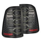 AlphaRex 640030 - 19-21 Dodge Ram 1500 Luxx-Series LED Tail Lights Alpha-Black w/Activ Light/Seq Signal