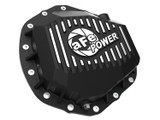 aFe Power 46-71261B - Pro Series Rear Differential Cover Black w/ Machined Fins & Gear Oil