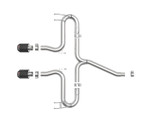 aFe Power 49-36625-C - Takeda 2-1/2in 304 SS Axle-Back Exhaust w/Carbon Tips 17-20 Honda Civic Sport L4-1.5L (t)