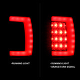 Anzo 311340 - 1994-2001 Dodge Ram 1500 LED Taillights Plank Style Black w/Smoke Lens