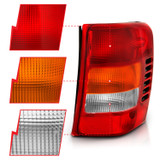 Anzo 311308 - 1999-2004 Jeep Grand Cherokee Taillight Red/Clear Lens (OE Replacement)