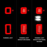 Anzo 311414 - 19-21 Chevy Silverado Full LED Tailights Black Housing Clear Lens G2 (w/C Light Bars)