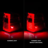 Anzo 311410 - 07-17 For Expedition LED Taillights w/ Light Bar Chrome Housing Red/Clear Lens