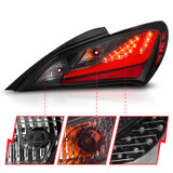 Anzo 321347 - 10-13 Hyundai Genesis 2DR LED Taillights Smoke