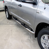 ARIES 202013-2 - 3" Round Polished Stainless Side Bars, Select Toyota Tundra
