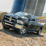 ARIES 2055515 - RidgeStep 6-1/2" x 85" Black Steel Running Boards, Select Ram 1500 to 5500
