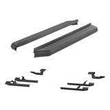ARIES 2061037 - AeroTread 5" x 70" Black Stainless Running Boards, Select Nissan Rogue